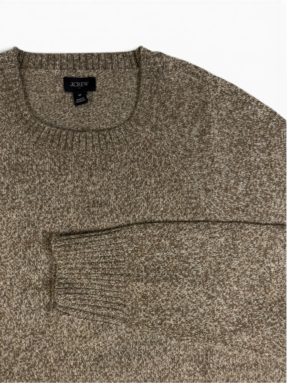 NWT J.Crew Supersoft Lambswool Blend Marled Sweater Medium